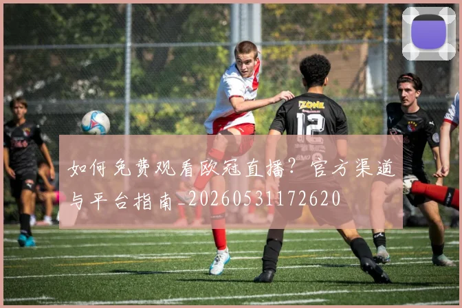 如何免费观看欧冠直播?官方渠道与平台指南_20260531172620